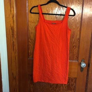 Orange body con dress